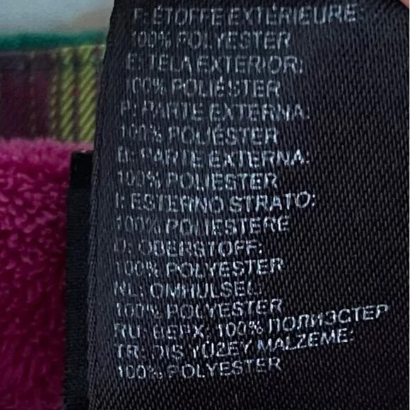 The North Face Women Jacket Size Large Colorblock Hooded Plaid Outdoor Y2K Core - Picture 13 of 16